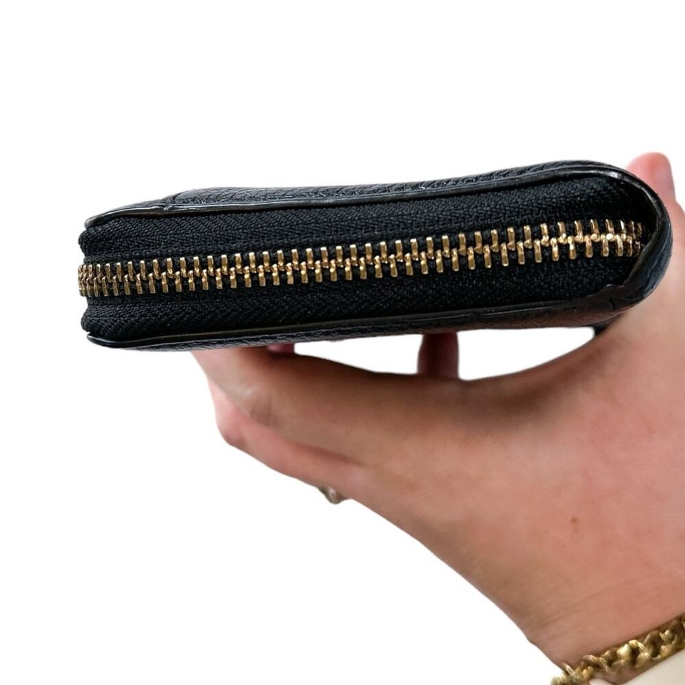 Kate Spade Berkshire Road Neda Long Zip Leather Wallet Black Gold Nude WLRU1885 - Picture 10 of 14